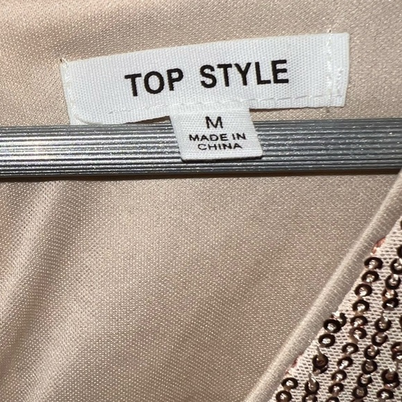 Top Style Rose Gold Sequin Romper – Medium - Picture 3 of 5